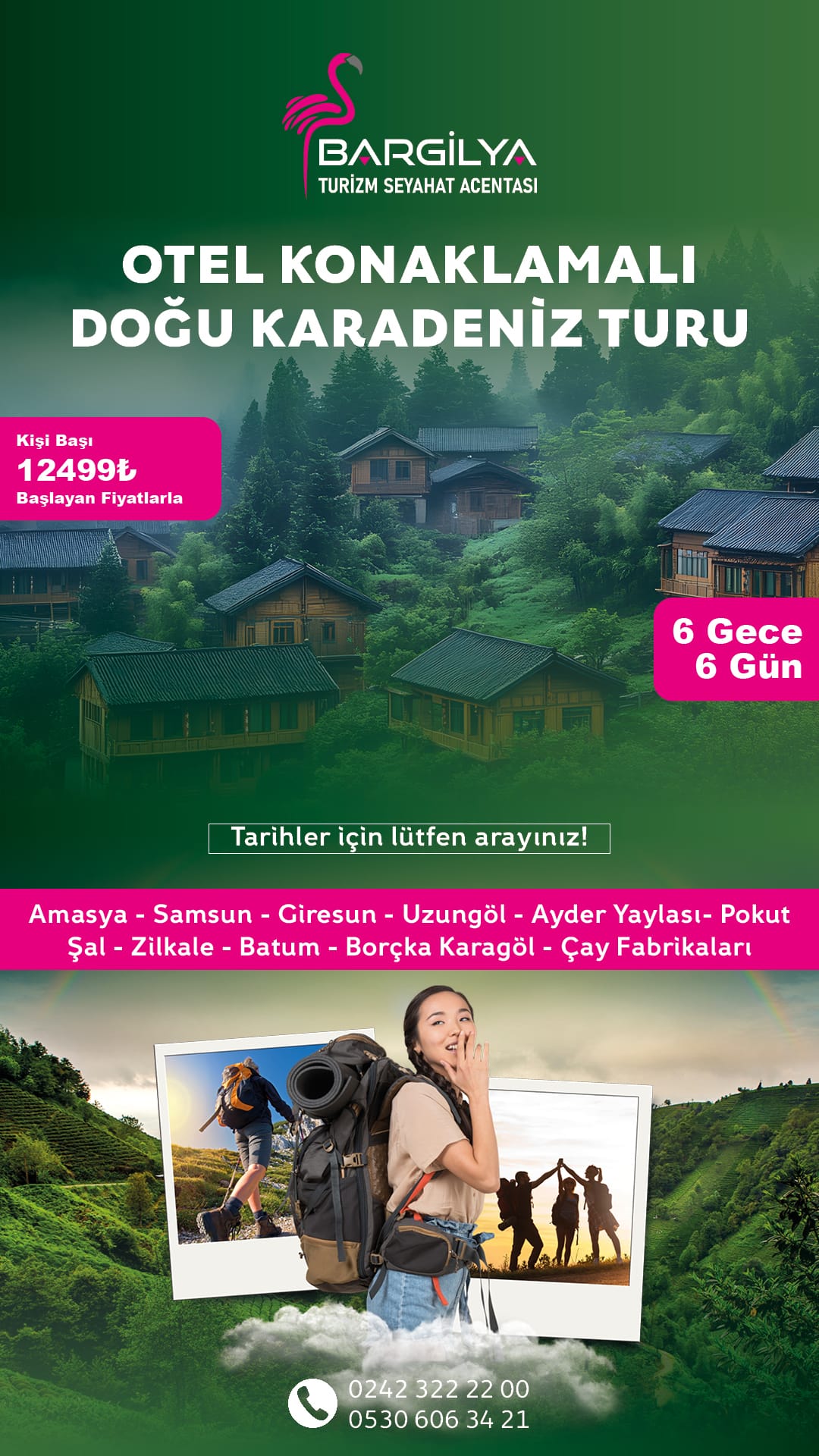OTOBÜSLÜ DOĞU KARADENİZ TURU